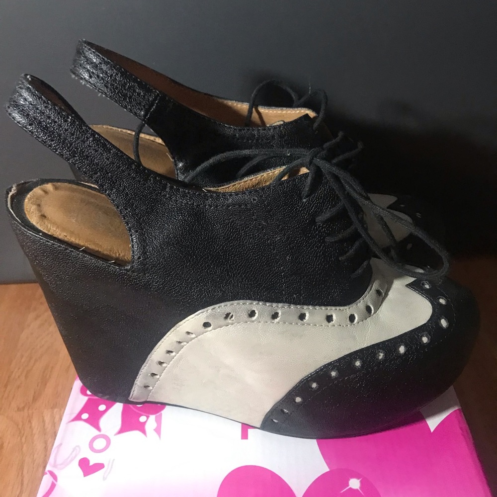 Jeffrey Campbell’s wedge spats